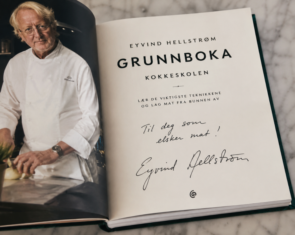 Grunnboka Eyvind Hellstrøm signert