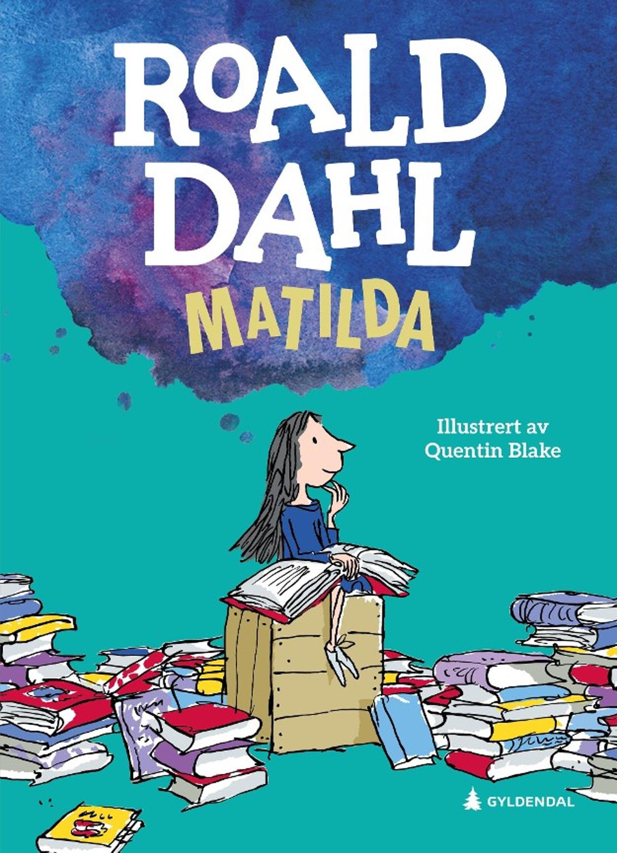Bokomslaget til Matilda av Roald Dahl