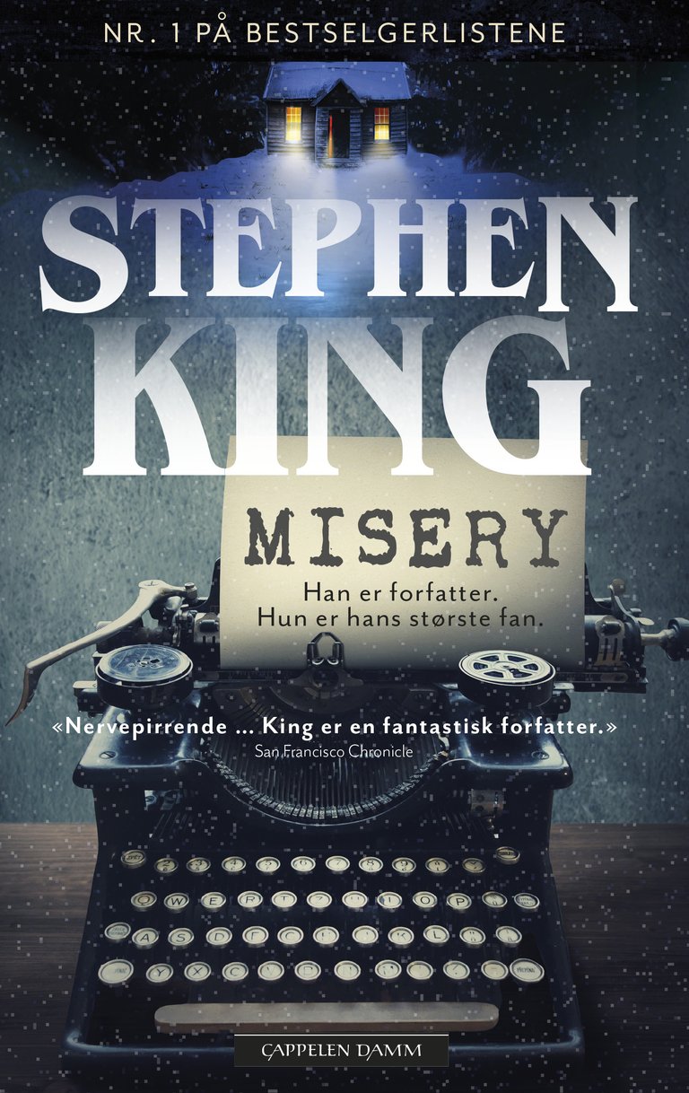 Bokomslaget til Misery av Stephen King